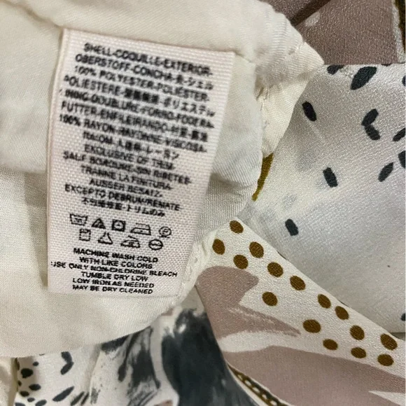 Free People / Pebble Crepe Maxi Skirt / Boho Floral Thigh High Slit Sz 2 - Picture 11 of 11